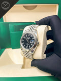 DateJust quadrante Nero e cinturino Jubilee 41 mm