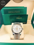 Sky dweller quandrante Bianco e cinturino Jubilee 42 mm