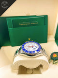 Yatch master 44 mm Acciaio ghiera blu ceramica