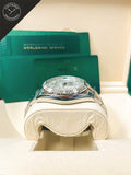 Sky dweller quadrante Bianco e cinturino Oyster 42 mm